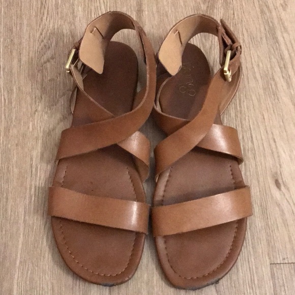 Franco Sarto Shoes - Franco Sarto Glorious cognac sandals. Size 9.